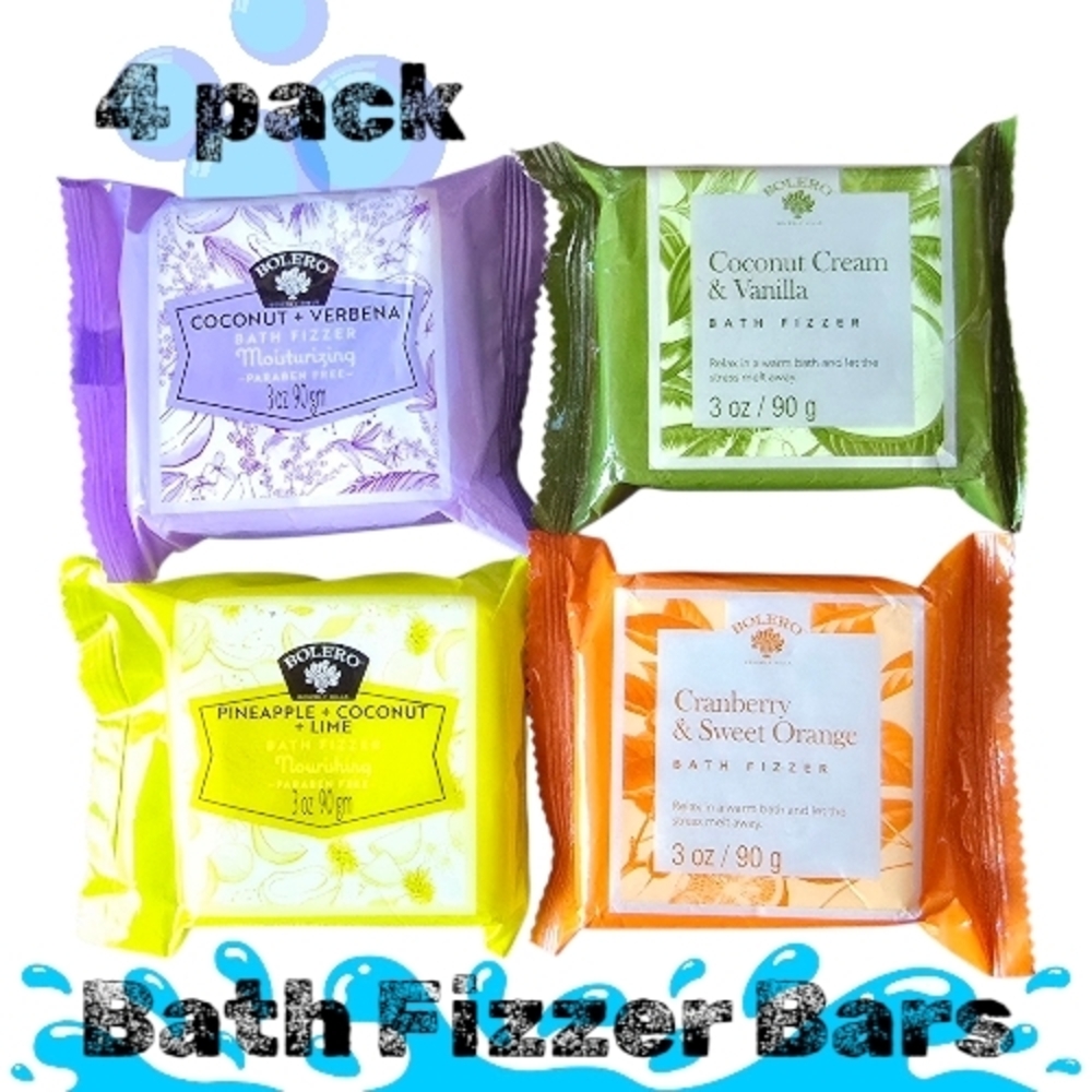 4-Pack Bath Fizzer Bars